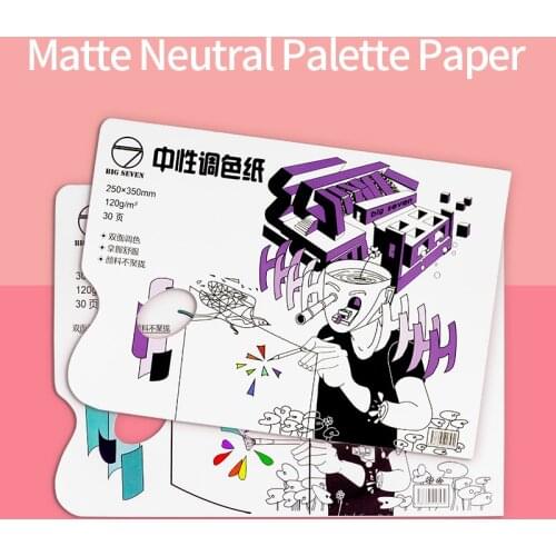 Disposable Tear-Off Palette Paper Art Special 30 Sheets Double-Sided Usable For Acrylic Oil Painting Watercolor Free Cleaning