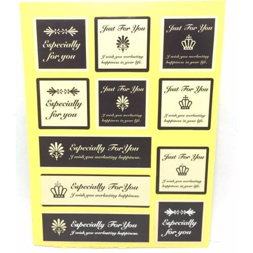 Wholesale Especially elegance sealing paste gift stickers decoration ZERZEEMOOY rectangle 6cmx2cm Square 2.7cm 110pcs/lot