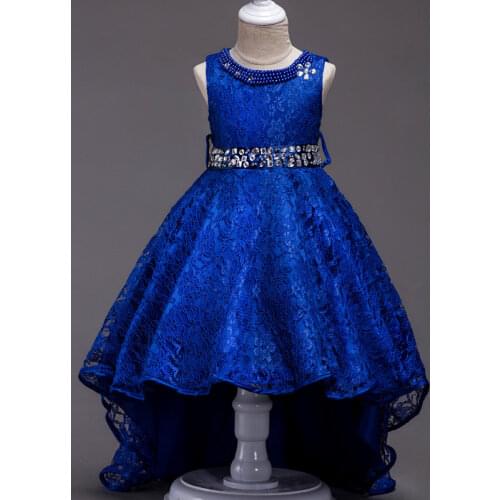 Explosive Girls Dress Skirt Childrens Performance Dance Skirt Girl Lace Princess Long Tail Skirt Gowns for Girls for Wedding