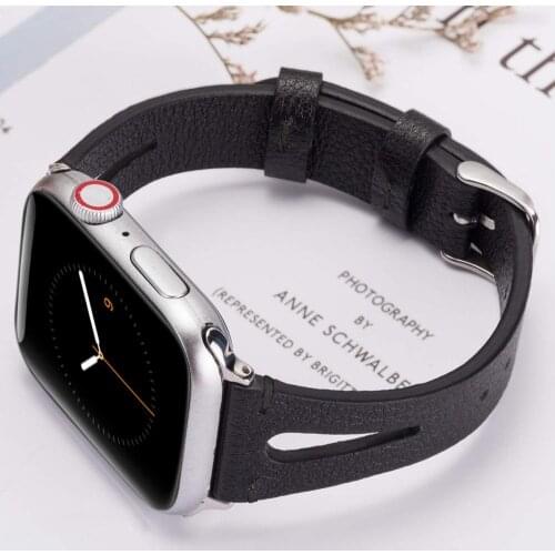 Genuine leather strap for apple watch band 42mm 38mm watchband for iwatch 44mm 40mm 5/4/3/2/1 bracelet accessories