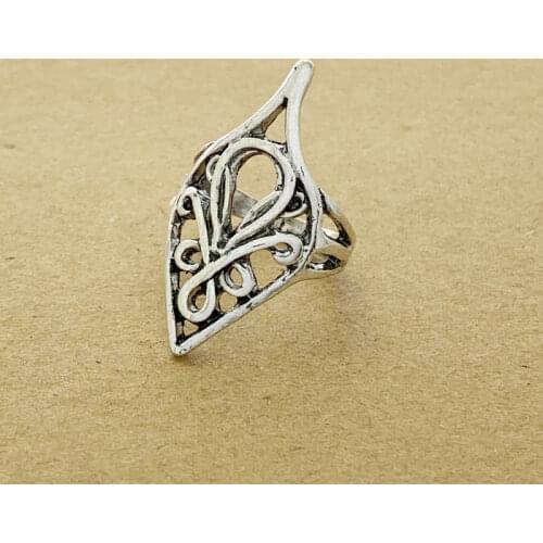 Hobbit Elrond Silver Ring LOTR Lord Of Rings Elf Lord Ring Fashion Men Jewelry Fan Gift