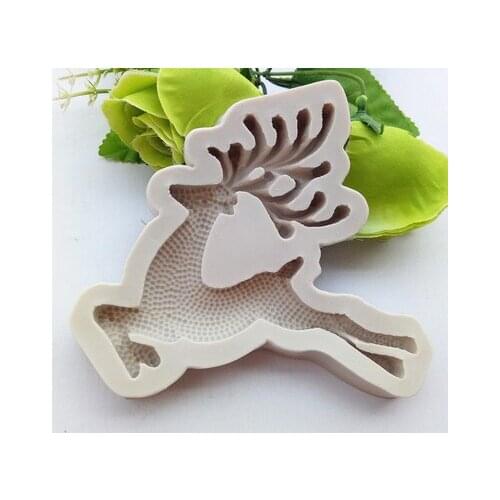 Sika Deer DIY 3D Silicone Chocolate Mold Decorating Cake Molds Fondant Candy Craft Silicone Mold H531