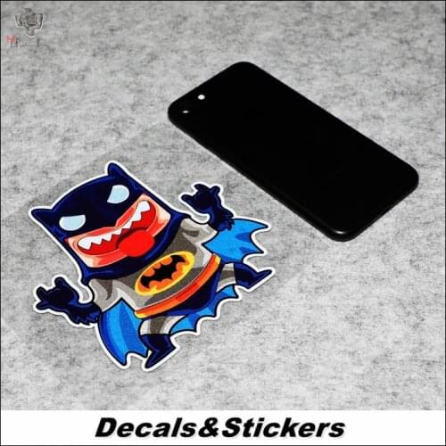 NO,L101 Funny Rock Bat-Man Q characters 3M Reflective Modified Stickers Car Glass Helmet Waterproof MOTO GP Decals Racing Motorc