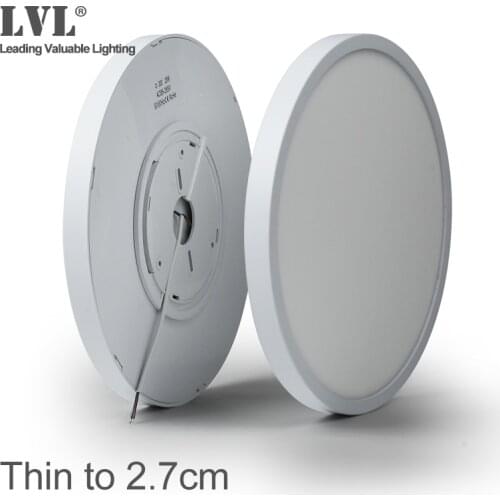 Led Panel Light Ultrathin Round Fixture 40cm 50cm Easy Install AC110V 120V 220V For Living Room Bedroom Bathroom Flat Panel Lamp
