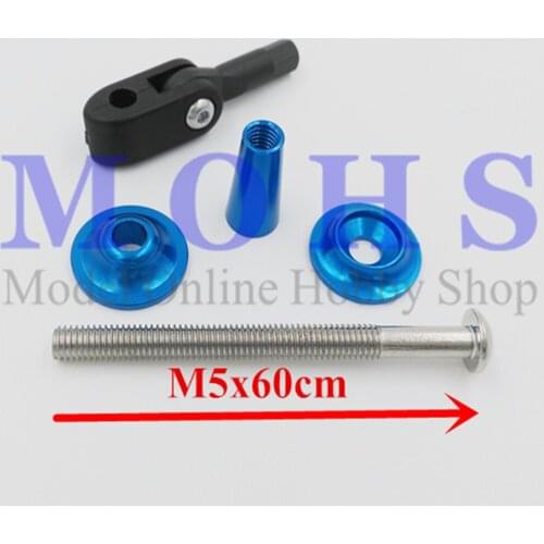 High quality adjustable M5X60mm control horn + M3 ball and roller link COMBO rc aircraft airplane metal control horn COMBO