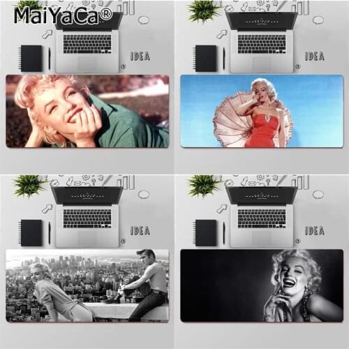 MaiYaCa Top Quality Marilyn Monroe MousePads Computer Laptop Anime Mouse Mat Free Shipping Large Mouse Pad Keyboards Mat