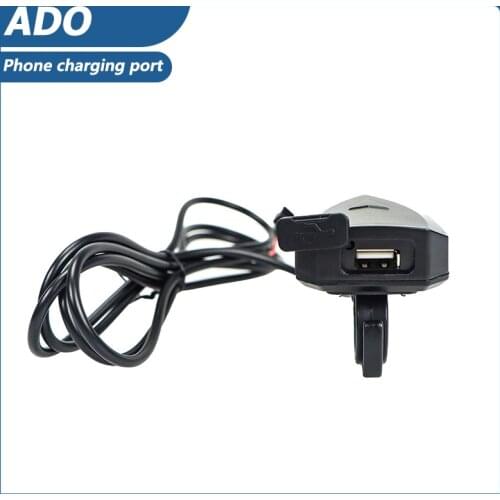 ADO Electric Bike Phone Charging Port USB Port For A16 A20 A20F Ebike Waterproof Handlebar Charger Bike Accessories