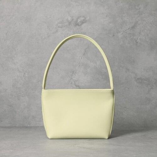 Candy Hit Color Cow Leather Bucket Handbag 2020 Spring New Version Small Square Female Bag Fashion Ladies Big Bag