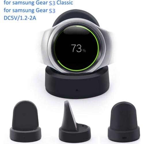 Wireless Charger For Samsung Galaxy Smart Watch 42/46 Mm Charge Fast Charging Dock For Samsung Gear S3 Frontier S2