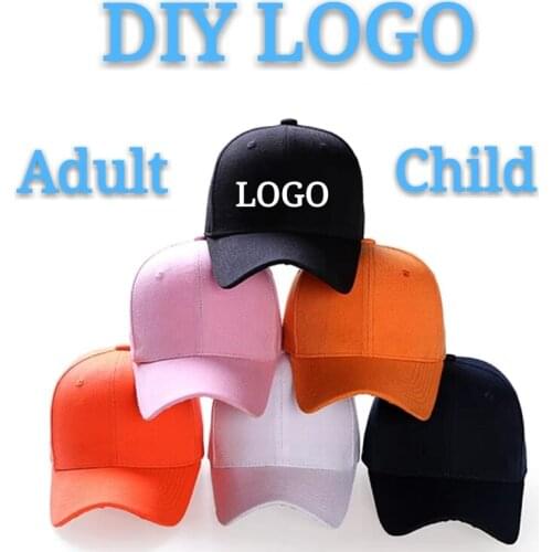 DIY Logo Baseball Cap Flat Cap Custom-made Hip-hop Child&Adult Printing Embroidery Famous Brand Bucket Hat High-quality Snapback