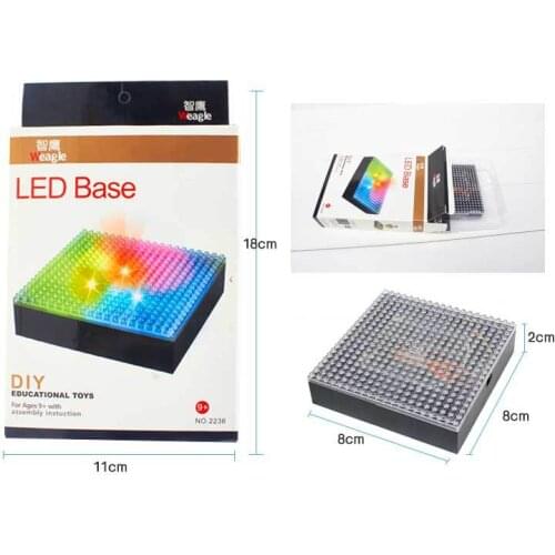 Factory Weagle Micro Blocks LED Base for Diamond Blocks Super Hero Mini Blocks Display Spareparts Christmas Gifts 2236