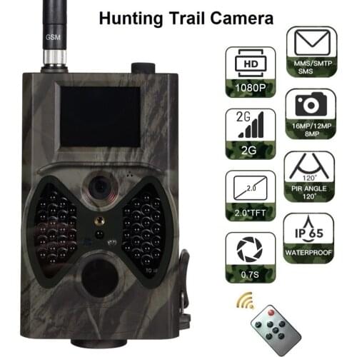 HC300M Hunting Trail Cameras GSM 16MP 1080P Photo Trap Night Vision Wildlife Infrared Hunting Camera Hunt Wildkamera Фотоловушка