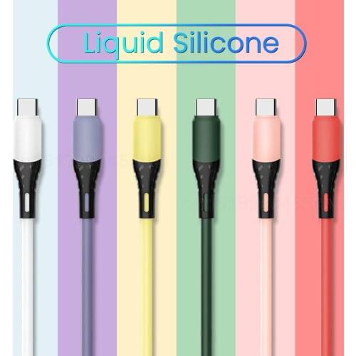 5A Micro USB Type C Cable Liquid Silicone Super Fast Charge Cable for Samsung Huawei Xiaomi One Plus Charging Wire Data Cable