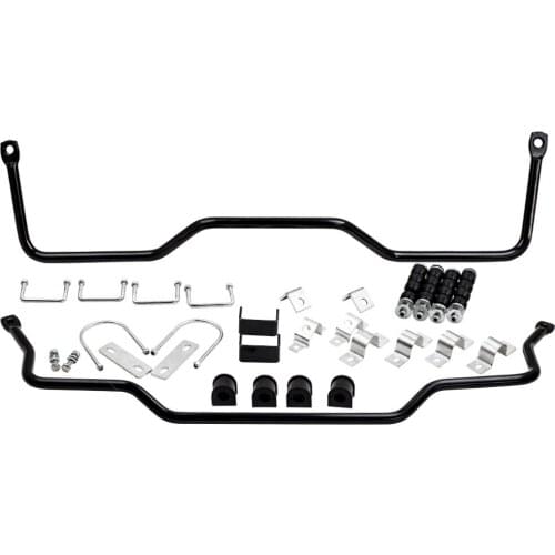 Front & Rear Sway Bar Bars w/ Linkage Kit for Chevy Car Bel Air Nomad 1955 56 57