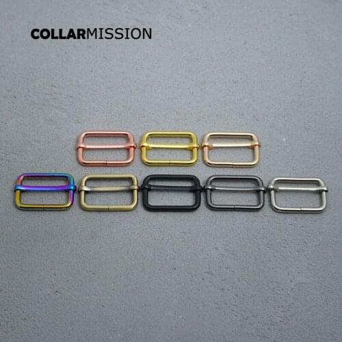 20pcs/lot Metal slider for webbing 30mm belt handbag dog collar parts durable adjuster environmental adjustable buckle 4 kinds