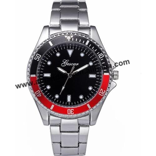 Hot sale new metal man woman bracelet watch alloy gescar men dress wristwatch lady fashion women dress watches 6733