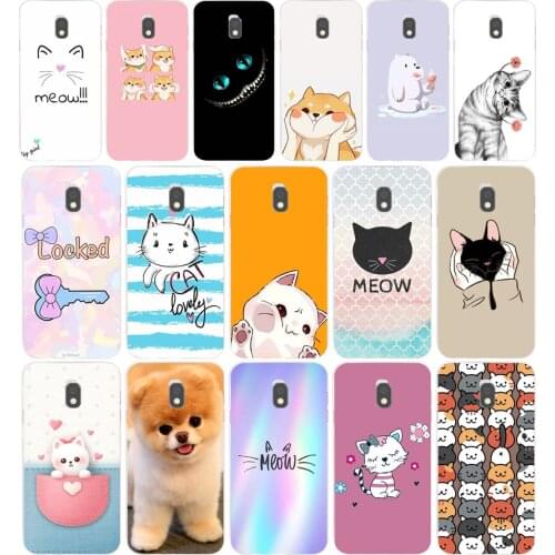 27AA Cute cats and animals gift Soft Silicone Tpu Cover phone Case for Samsung Galaxy J2 J4 Prime J6 Plus J7 2016 2017 case