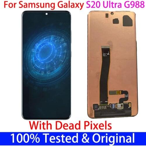 6.9" Original For Samsung Galaxy S20 Ultra Lcd S20Ultra G988 SM-G988F G988B/DS Display and Touch Screen Digitizer Assembly