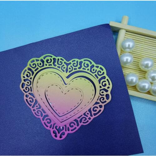 Heart Dies Scrapbooking Embossing And Cutting Templates Stamps And Dies 2021 New Arrivals Handmade Molds Diy Craft Paper