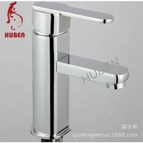 Tiger ran counter basin faucet bathroom single handle hole hot and cold all-copper base vanity basin taps