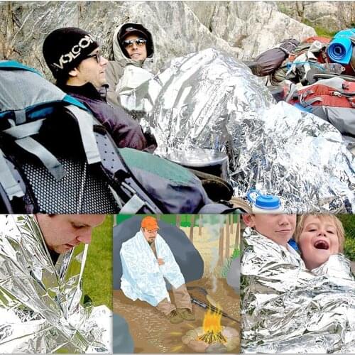 Outdoor Emergency Sleeping Bag For Camping/Hiking/Activities Portable Waterproof Reusable Thermal Heat-proof Sleeping Bags