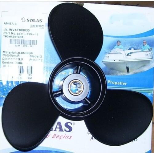 Top Quality Aluminum Outboard Propeller For Tohatsu Honda 25-30hp Outboard Motor Engine 9.9*12(9 7/8*12)