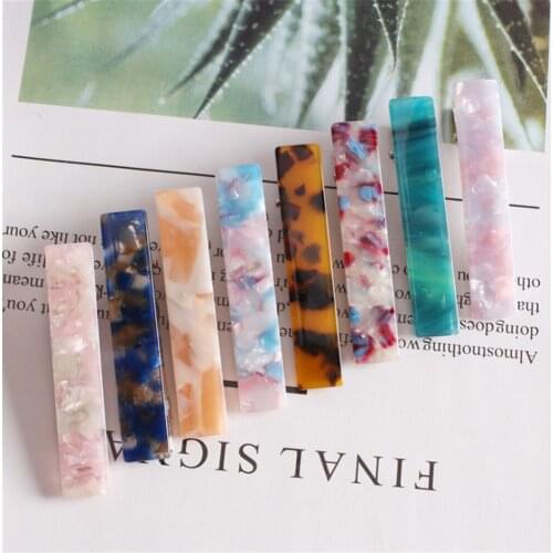 1PC New Fashion Leopard Hair Clips for Women Girls Vintage Resin Acetate Headwear Hairpins Barrettes Hairgrips Hair Accessories