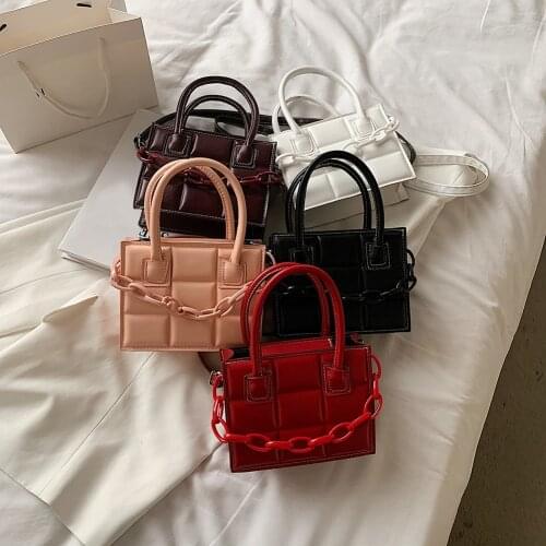 Womens Bag Autumn Winter Retro Chain Handbag New Fashion High Quality PU Soft Leather Ladies Designer Shoulder Messenger Bag