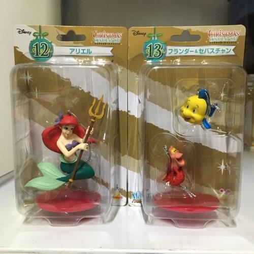 1PCS 2017 Disney Collection handmade Little Mermaid Ariel halibut Sebastian Christmas Pendant