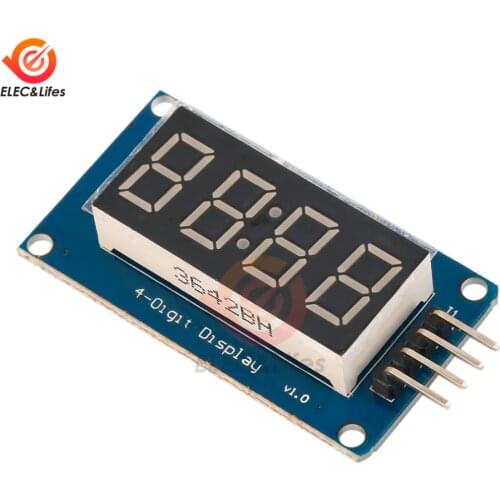 10PCS/Lot TM1637 0.36 Inch 4 Bits LED Display Module 7 Segment Clock RED Anode Digital Tube for Arduino