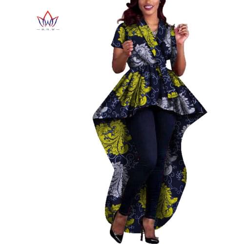 2021 BintaRealWax New Women Dashiki African Short Sleeve Coat Dresses for Daily Wedding Party Ankara Floor-length Dress WY1356