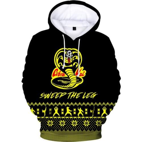 3D print Hip Hop Classic Cool The Karate Cobra Kai Hoodies Sweatshirts Boys/Girls Long Sleeve Hoodie Kids/adult Pullovers