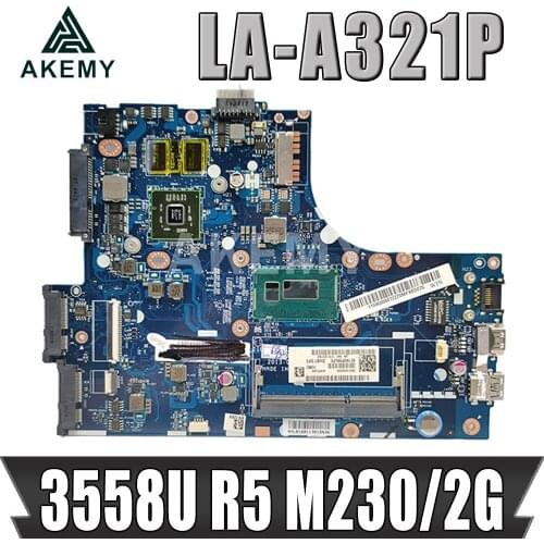 Akemy For Lenovo S410 LA-A321P Laotop Mainboard LA-A321P Motherboard with 3558U CPU R5 M230/2G