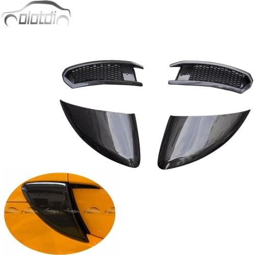 Side Air Vent Carbon Fiber Side Air Vent Nozzle side back vent for Lotus Rear Spoiler Exige S 2015 + Olotdi