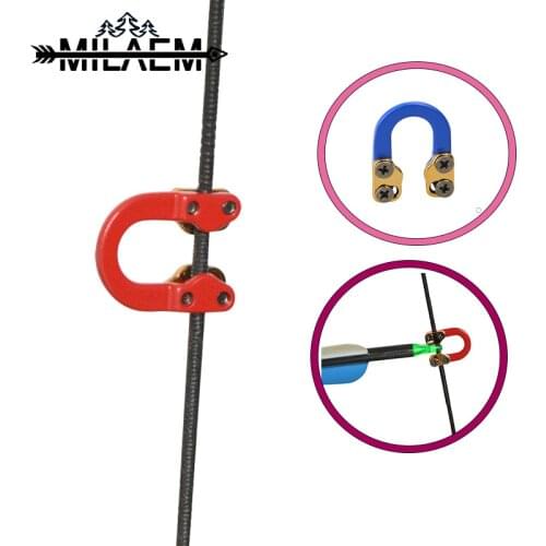 1 Pc Archery Aluminum Alloy D-loop Fit for Most of Release Metal D-loop for Bowstring Release Aid Hunting Shooting Accessories