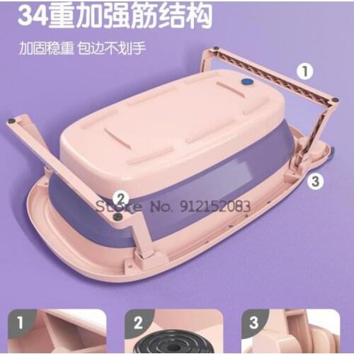 Baby Bath Tub Baby Foldable Baby Sitting And Lying Large Bath Bucket Baby Household Newborn Childrens Products