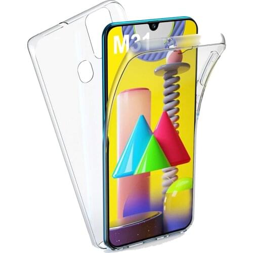Double Silicone Cases For Samsung M51 M31S M21 M30S M11 M01 Full Body 360 PC+TPU Cover Galaxy A02 A32 4G A52 A72 A12 A42 5G A02S