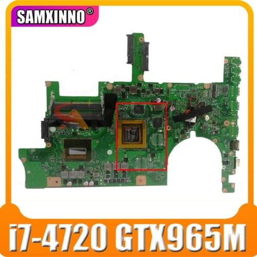 G751JL motherboard with i7-4720 CPU GTX965M motherboard REV2.0 For ASUS G751J G751JL Laptop mainboard Tested 90NB0890-R02000