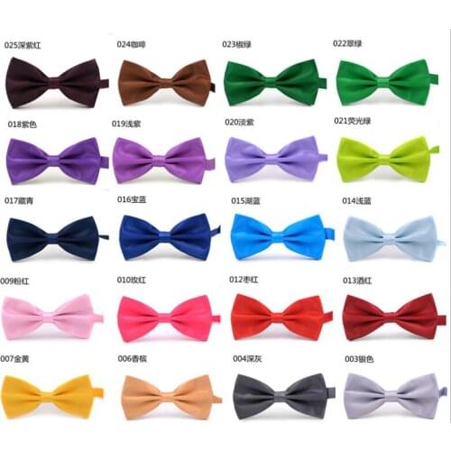 Bow tie rayon silk male bow tie marriage bow tie gown collar tie solid color