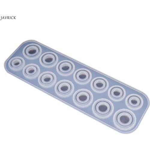 JAVRICK Flat Rings Resin Mould Collection Handmade DIY Jewelry Making Ring Silicone Mold Crystal Epoxy Molds