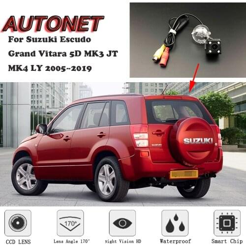 AUTONET Backup Rear View camera For Suzuki Escudo/Grand Vitara 5D MK3 JT MK4 LY 2005~2019 Night Vision/license plate camera