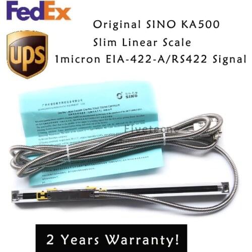 1um RS422 Sino KA500 Linear Glass Encoder KA-500 120 170 220 270 320 370 420 470 520mm Stroke Lathe Scale Sensor