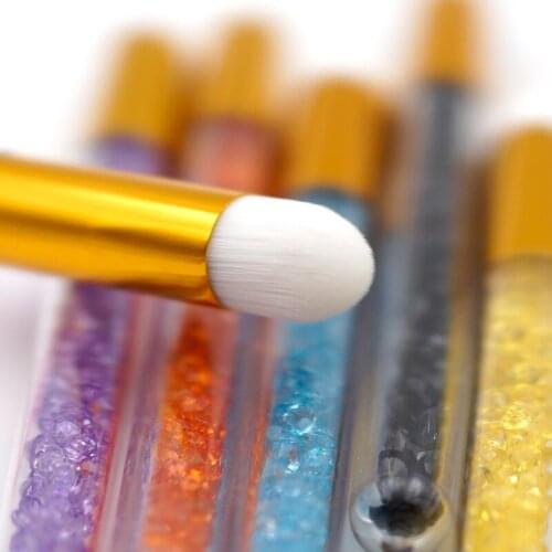 New Multifunction Rhinestone Eye Shadow Brush Silkworm Brush Nasal Wash Brush Blackhead Pen Pore Brush Beauty Tool