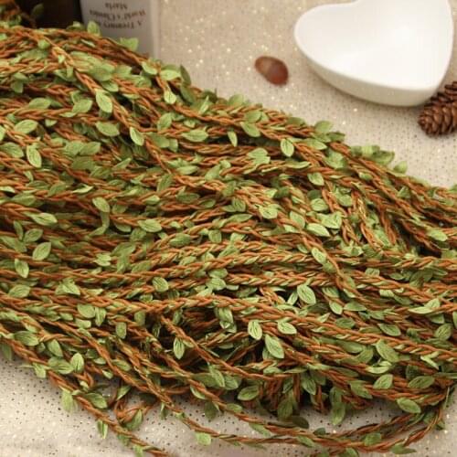 Leaves Woven Rattan Wreath Vine Braid Rope DIY Headband Accessories