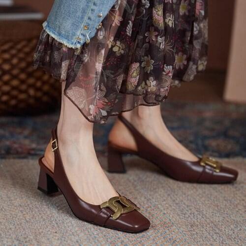 QZYERAI 2021 New Summer Style Women Genuine Leather Roman Sandals Cowhide Sandals Women Shoes