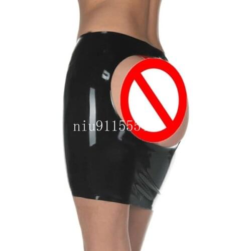 Sexy Female Fetish Latex Dress Exotic Latex Rubber Mini Dresses Fetish Skirts Lingerie Dress Cosplay Bodysuit