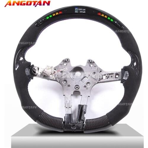 Sports Steering Wheel Fit For BMW M5 Series X1 X2 X3 X4 X5 X6 Itlay Alcantara Leather LED Car Steering Wheel