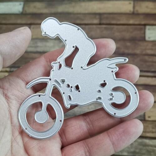 Motorcycle acrobatics Metal Cutting Dies Stencils for DIY Scrapbook Photo Album Paper Card Decorative Craft Embossing Die Cuts