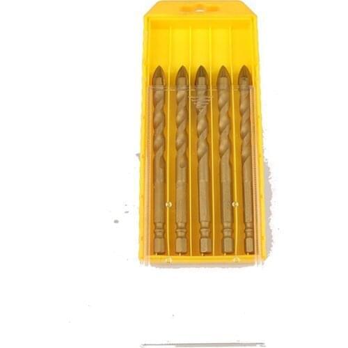 Lengthened Cross Hexagonal Shank Twist Thread Drill Bit Ceramic Tile Marble Alloy Triangle Point Drill Bit Hole Opener