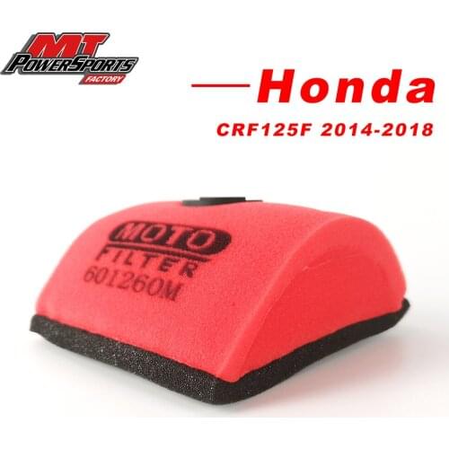 For Honda CRF 125F 2014 2015 2016 2017 2018 2019 2020 2021 Air Filter Foam Cleaner Moped Scooter Dirt Pit Bike Motorcycle Parts